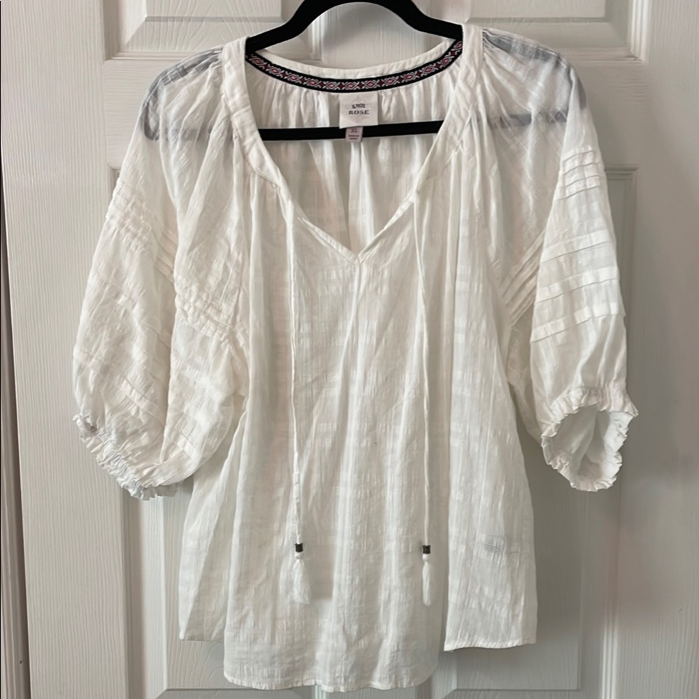 White Peasant Blouse